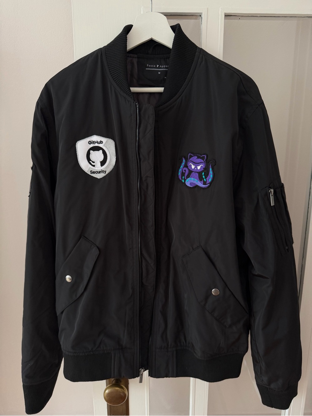 One of a kind GitHub Security bomber jacket